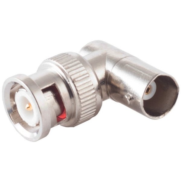BNC Winkeladapter Stecker-Buchse, 75 Ω