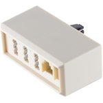 Telefonadapter Telefonstecker TAEF auf FFN + Westernbuchse