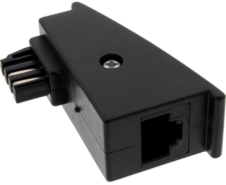 TAE-F Stecker auf RJ45 Buchse Adapter , 8P2C für Fritzbox