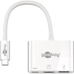 USB-C™ Multiport-Adapter USB C auf 1x HDMI, 1x PD, 1x USB 3.0  wei&szlig;, Goobay 62104