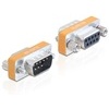 Delock®  Adapter Nullmodem D-Sub 9 Pin Stecker > D-Sub 9 Pin Buchse