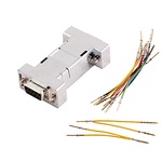 Adapter Bausatz D-Sub Stiftleiste 15 polig auf D-Sub Stiftleiste Encitech Connectors AB GA-1515-MM-M-K