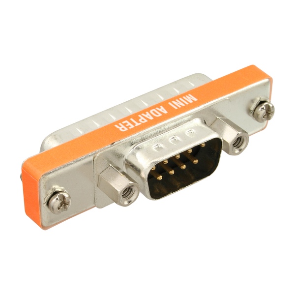 AT-Adapter, 9-pol Sub D Stecker an 25-pol Sub D Stecker, kurz InLine 31219L