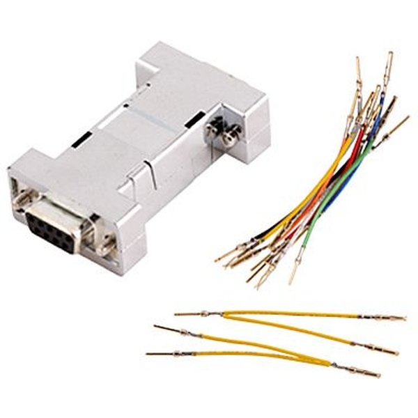 Adapter Bausatz D-Sub Stiftleiste 15 polig auf D-Sub Stiftleiste Encitech Connectors AB GA-1515-MM-M-K