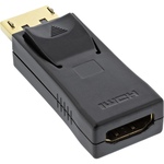 DisplayPort Adapter, DisplayPort Stecker auf HDMI Buchse, 4K2K, mit Audio, schwarz InLine® 17198J