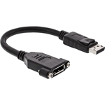 DisplayPort Adapterkabel, DisplayPort Stecker auf Buchse zum Einbau, 0,2m InLine® 17100I