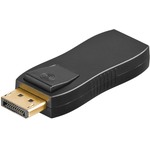 Displayport Adapter, Displayport Stecker auf HDMI Kupplung, WUXGA (1920 x 1200px) Goobay 51719