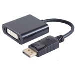 Adapter Displayport auf DVI 24+5 Buchse, HDTV, mit Kabel ca. 0,2m