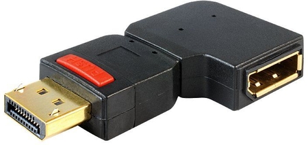 Displayport Winkeladapter links, Stecker auf Buchse Delock 65377