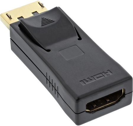 InLine® DisplayPort Adapter, DisplayPort Stecker auf HDMI Buchse, 4K2K, mit Audio, schwarz InLine 17198J