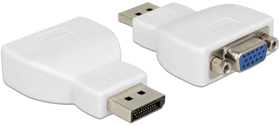 Delock Adapter DisplayPort 1.2 Stecker > VGA Buchse weiß Delock 65568