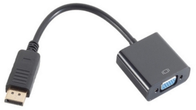 MC Displayport 1.1 auf VGA Adapter, DP Stecker auf VGA Buchse, ca. 20cm