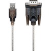 USB seriell RS232 Konverter, Transparent USB 2.0-Stecker (Typ A) > D-SUB/RS-232-Stecker (9-polig) Goobay 95435