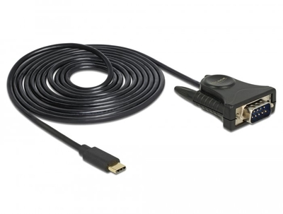 Delock Adapter USB Type-C™ auf Seriell Sub-D 9-pol RS-232, 1,8m Delock 62964