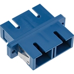LWL Kupplung, Duplex SC/SC, singlemode, blau, Keramik-Hülse, zum Einbau