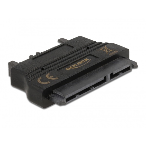 Delock Adapter Slim SATA 13 Pin Stecker zu SATA 22 Pin Buchse LANCOM 61694