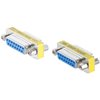 Adapter, Mini Gender Changer seriell, 15pol Buchse zu 15 Pol Buchse
