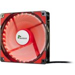 Inter-Tech Gehäuselüfter 120mm, 120x120x25mm, 33x ultrahelle rote LEDs, 3 PIN