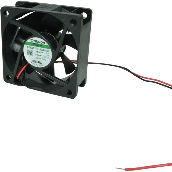 Lüfter 60 x 60 x 25mm, Vapolager, 4500 U/min, 39,91qm/h, 12 Volt SUNON MF60251V1-1000U-A99
