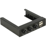 Delock 3.5 Zoll Front Panel > 2 x USB 2.0 und Lüftersteuerung