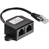 InLine® ISDN Verteiler, 2x RJ45 Buchse, 15cm Kabel, mit Endwiderständen, montierbar InLine 69932B