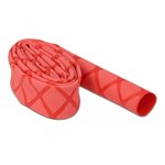 Schrumpfschlauch X-Muster rutschfest 1m x 15mm rot Delock 19591