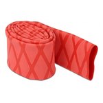 Schrumpfschlauch X-Muster rutschfest 1m x 30mm rot Delock 19598