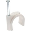 InLine® Kabelschelle 10mm rund, weiß, 100 Stück