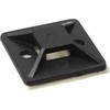 InLine® Befestigungssockel für Kabelbinder, 25x25mm, selbstklebend, schwarz, 10 Stück