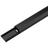 Halbrunder Aluminium-Kabelkanal 33mm x 18mm x 1,1m - WireDuct 33 schwarz