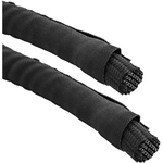 InLine® Kabelkanal, Geflechtschlauch mit Polyestergewebemantel, schwarz, 25mm, 1m