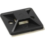 InLine® Befestigungssockel für Kabelbinder, 20x20mm, selbstklebend, schwarz, 10 Stück