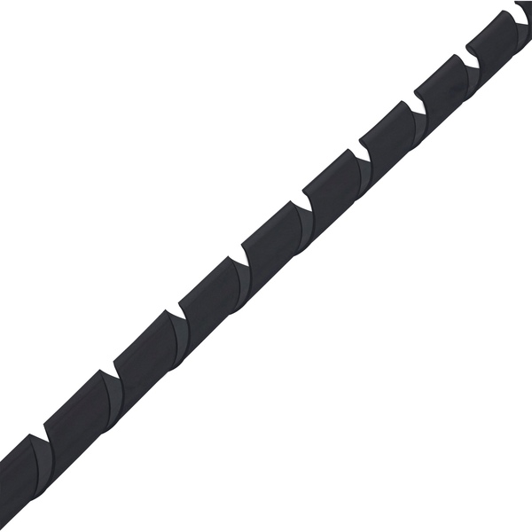 Spiralband zum Kabelbündeln,  PE Kabelschlauch, Bündeldurchmesser 15-100mm x 10m, schwarz InLine 59946P