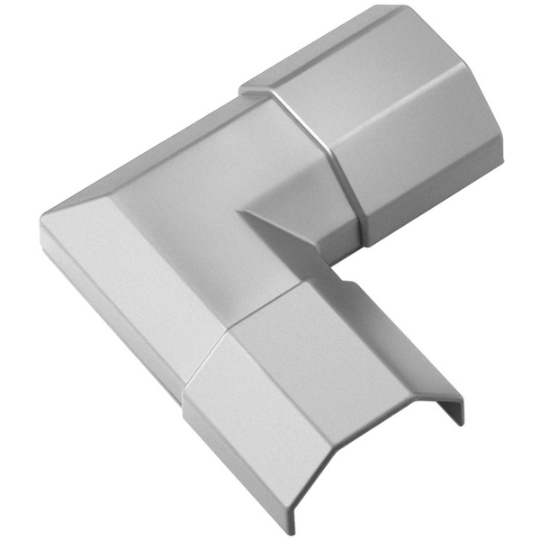 Aluminium Eckverbindung für WireDuct33 - silber Goobay 90780