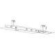 InLine® 23198G Untertisch Kabelführung grau Zeichnung