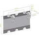 InLine® 23199B Ablagenetz für Untertisch-Montage, schwarz Zeichnung