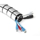 flexibler Kabelkanal, silber, Bild 1