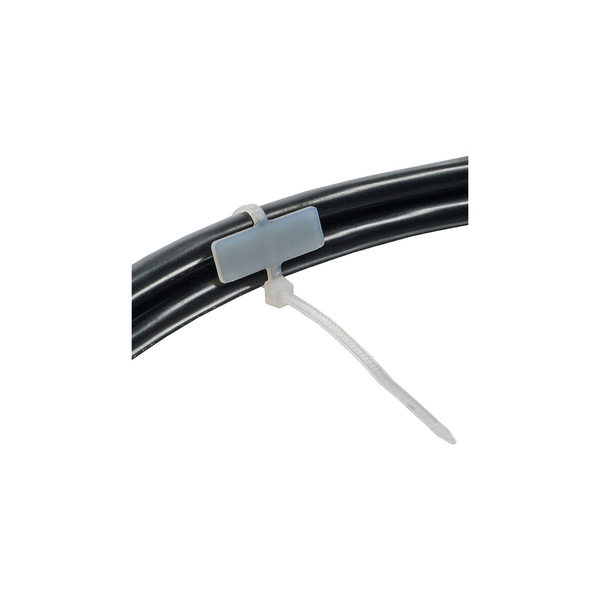 InLine® Kabelbinder, Länge 100mm, Breite 2,5mm, 100 Stück, Markierfeld quer 8x24mm InLine 59967A
