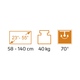 TV Standfuss mit Glasplatte Bild 6