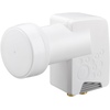 Universal Dual LNB, digitaler SAT-LNB (DVB-S2) für 2 Teilnehmer (4K/HDTV/3D Empfang) Goobay 67270