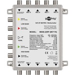 Passiver SAT Multischalter 5 Eing&auml;nge / 8 Ausg&auml;nge, Verteiler f&uuml;r max. 8 Teilnehmer von einem Sate Goobay 67178