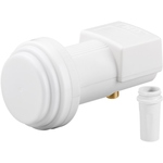 Universal Single LNB, digitaler SAT-LNB (DVB-S2) f&uuml;r 1 Teilnehmer (4K/HDTV/3D Empfang) Goobay 67269