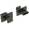 Delock Staubschutz für USB Type-C™ Buchse mit großem Griff 10 Stück schwarz Delock 64015