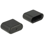 Staubschutz f&uuml;r USB Type-C™ Stecker 10 St&uuml;ck schwarz Delock 64008