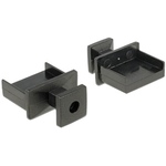 Staubschutz f&uuml;r USB Typ-A Buchse mit Griff 10 St&uuml;ck schwarz Delock 64009