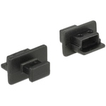 Staubschutz f&uuml;r USB 2.0 Mini-B Buchse mit Griff 10 St&uuml;ck schwarz Delock 64011