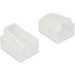 Staubschutz f&uuml;r RJ45 Stecker 10 St&uuml;ck transparent Delock 64016
