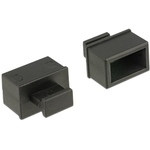 Staubschutz f&uuml;r SFP Schacht mit Griff 10 St&uuml;ck schwarz Delock 64021