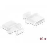 Staubschutz f&uuml;r USB Type-C™ Buchse mit Griff 10 St&uuml;ck wei&szlig; Delock 64094