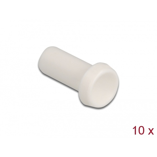Delock LWL Staubschutzkappe für Steckverbinder mit 2,50 mm Hülse (SC,ST,FC) 10 Stück weiß Delock 86845